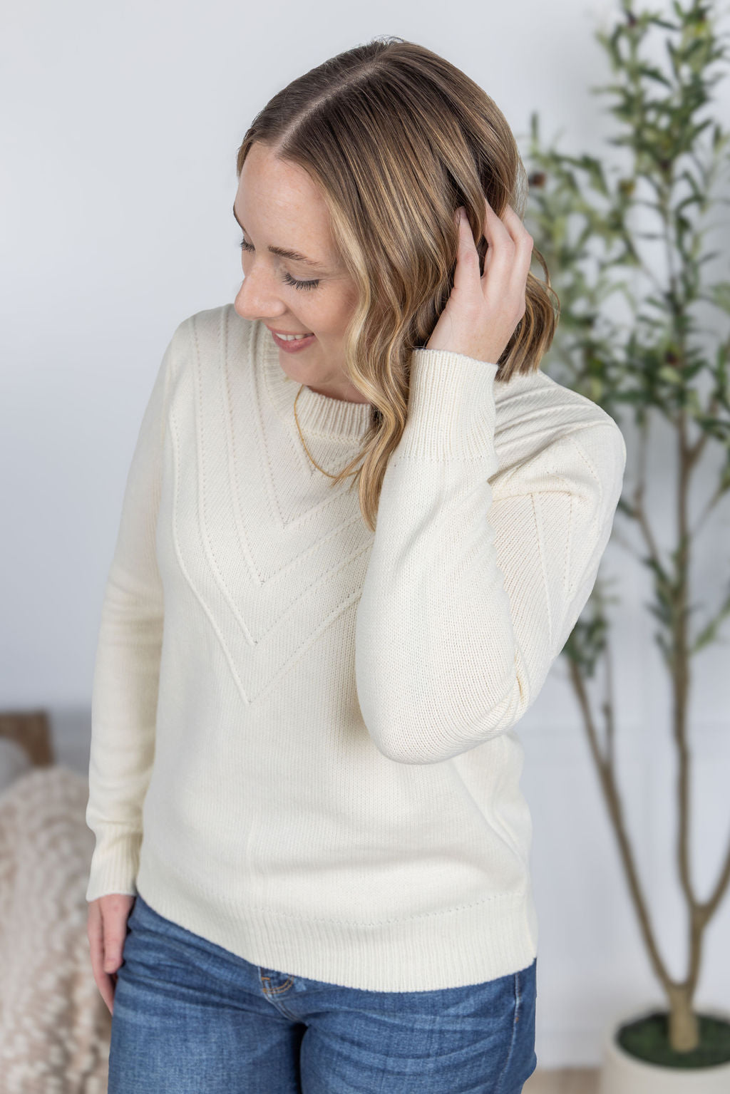Evelyn Sweater - Ivory